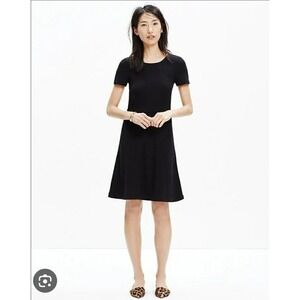 New With Tags Madewell Women's Size XS Gallerist Ponte Dress Pockets Cotton Knit